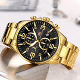 Blue Focus Gold Watch