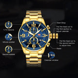 Blue Focus Gold Watch