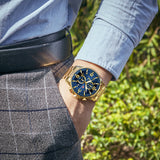Blue Focus Gold Watch