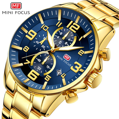 Blue Focus Gold Watch