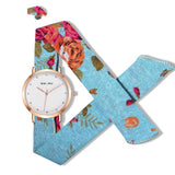 Red Moon Cloth tie band Watch