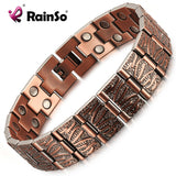 RainSo Vintage Pure Magnetic Men Bracelet