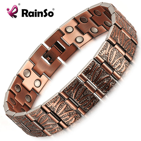 RainSo Vintage Pure Magnetic Men Bracelet