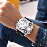 Silver Compass Luxury Men's Watch Candy