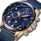 PLATINUM BLUE Mesh Band Watch Candy