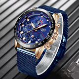 PLATINUM BLUE Mesh Band Watch Candy