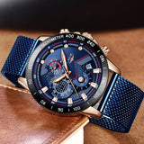 PLATINUM BLUE Mesh Band Watch Candy
