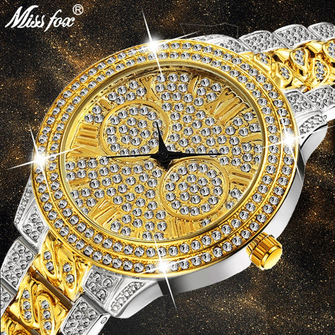 Bright Diamond Cuban Watch Candy